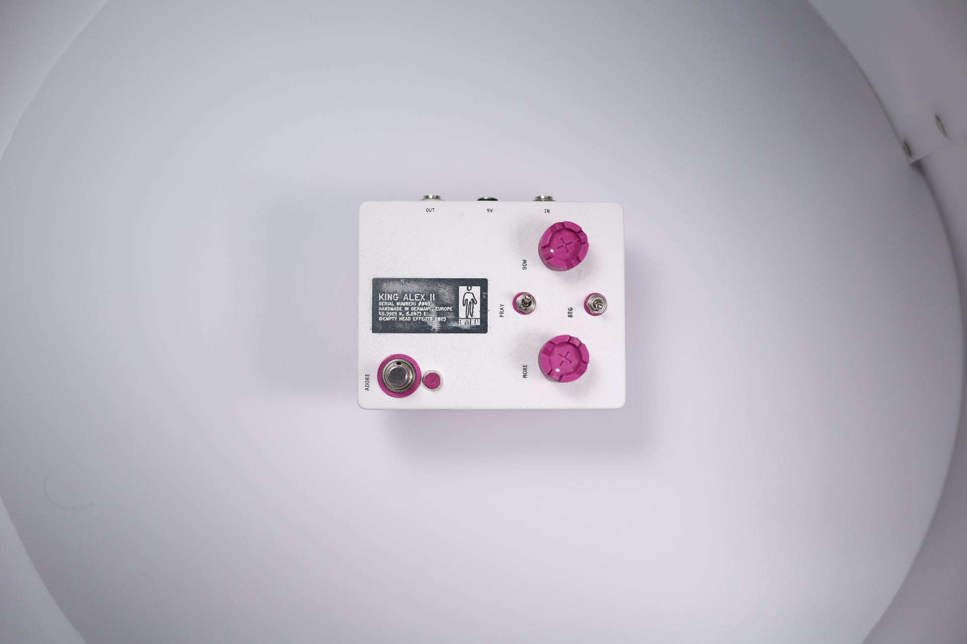Empty Head Effects King Alex II Obliteration Distortion Pedal
