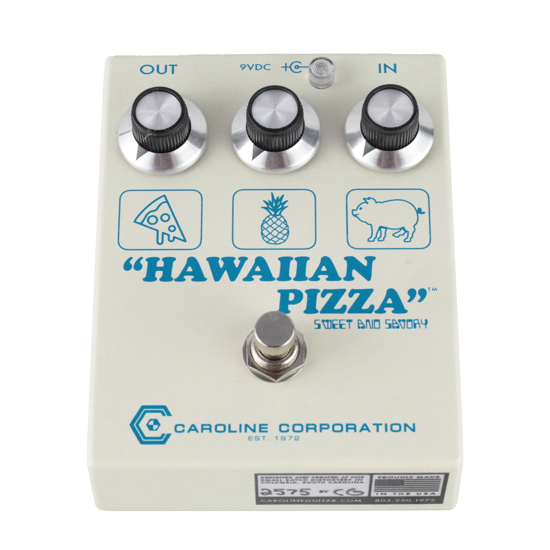 Caroline Guitar Company Hawaiian Pizza Fuzz Pedal