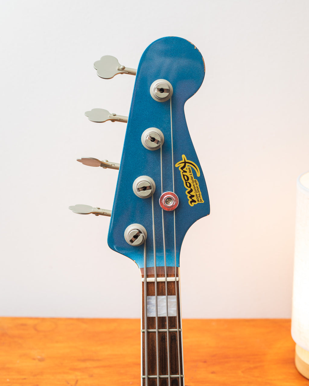 Moon JB-4 Active LPB/R Bass - Lake Placid Blue (Early 2000's)