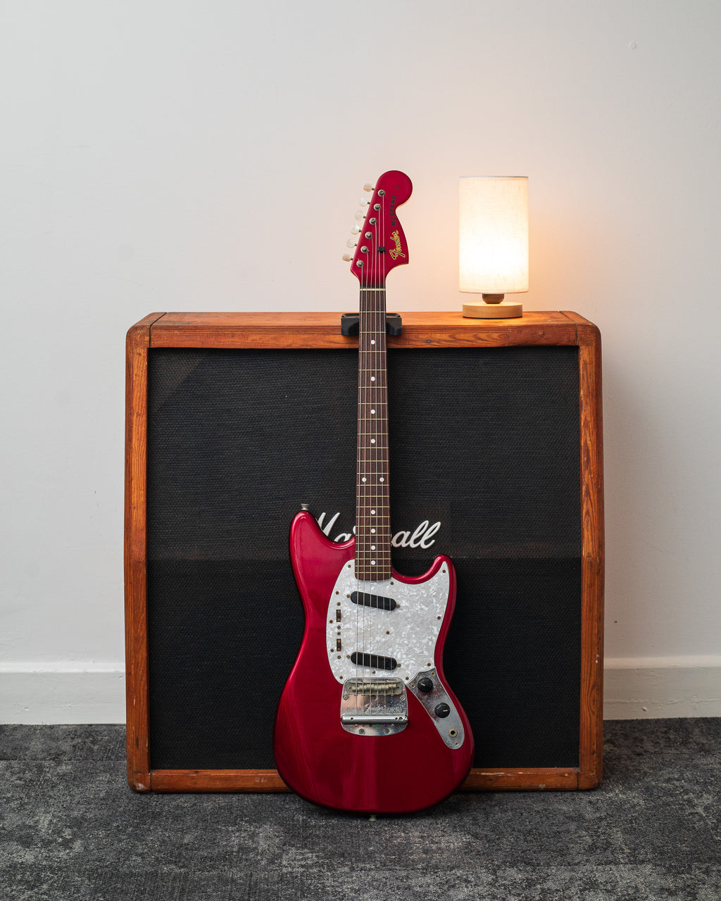 Fender Japan MG69 Mustang - Old Candy Apple Red w/Matching Headstock