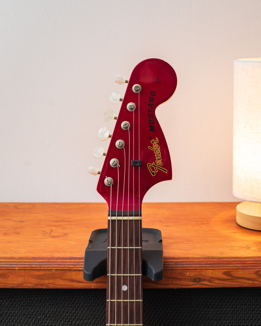 Fender Japan MG69 Mustang - Old Candy Apple Red w/Matching Headstock
