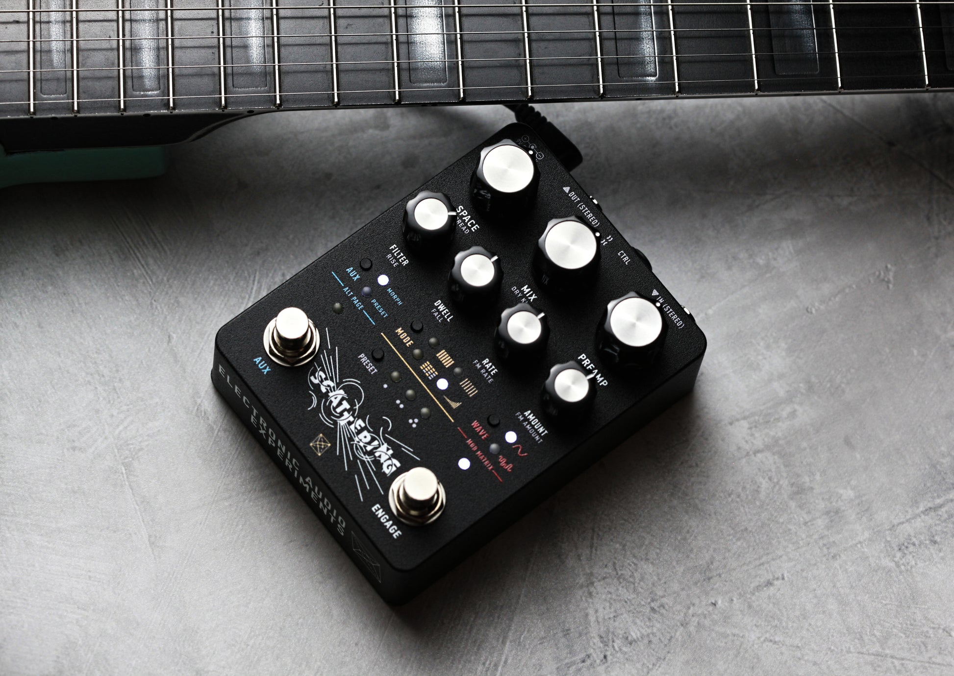 Electronic Audio Experiments Scattering Stereo Reverb Pedal