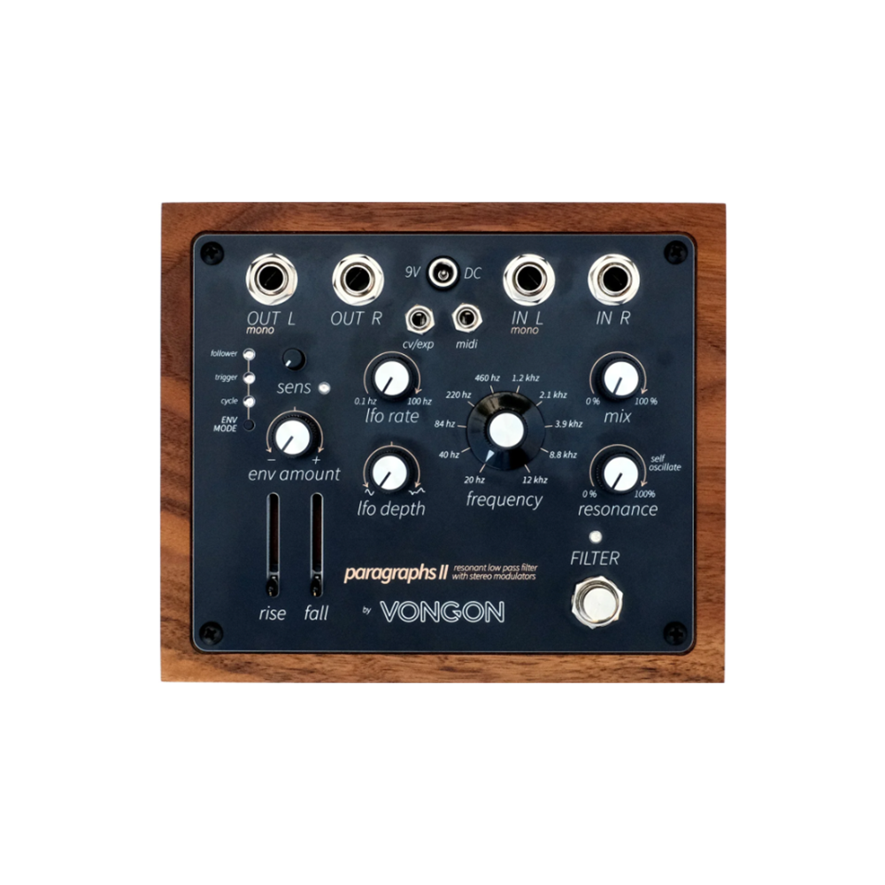 Vongon Paragraphs II Stereo Filter Pedal