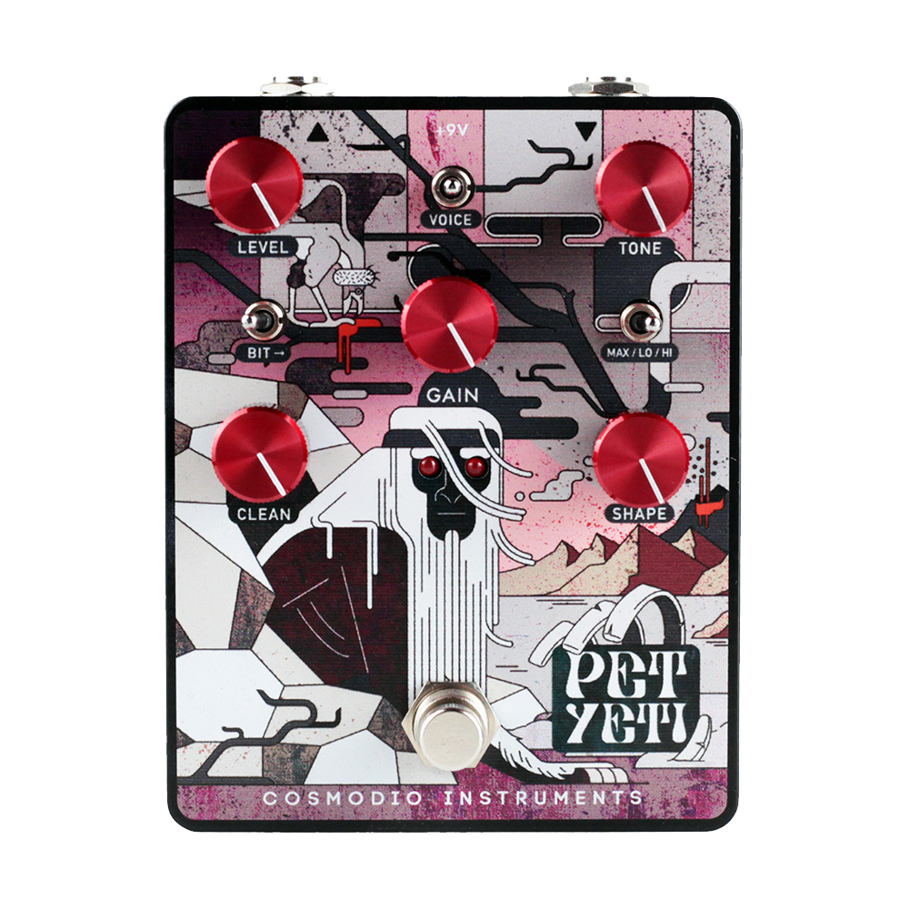 Cosmodio Instruments Pet Yeti Analog Distortion & Fuzz Pedal (Dark Doomy Deathscape)